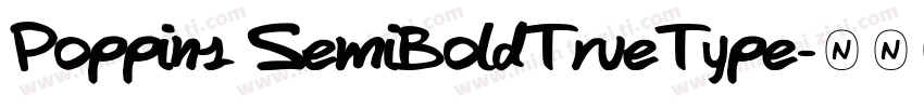 Poppins SemiBoldTrueType字体转换